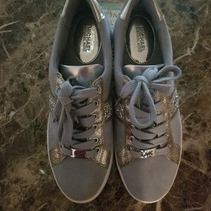 MICHAEL Michael Kors Poppy Suede Stripe Lace Up Sn